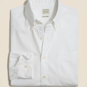 🆕 J.Crew Secret Wash Cotton Poplin Shirt - Classic XL - Sea Sand - NWT